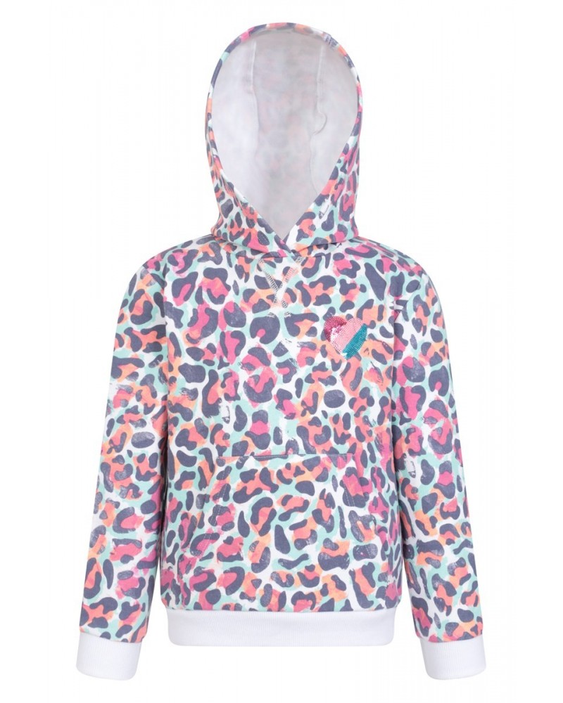 Leopard Print Kids Hoodie Leopard $12.74 Tops