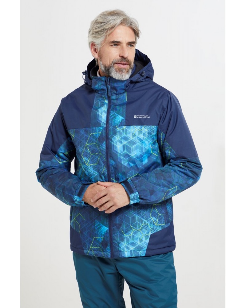 Shadow II Mens Printed Ski Jacket Navy $35.74 Jackets