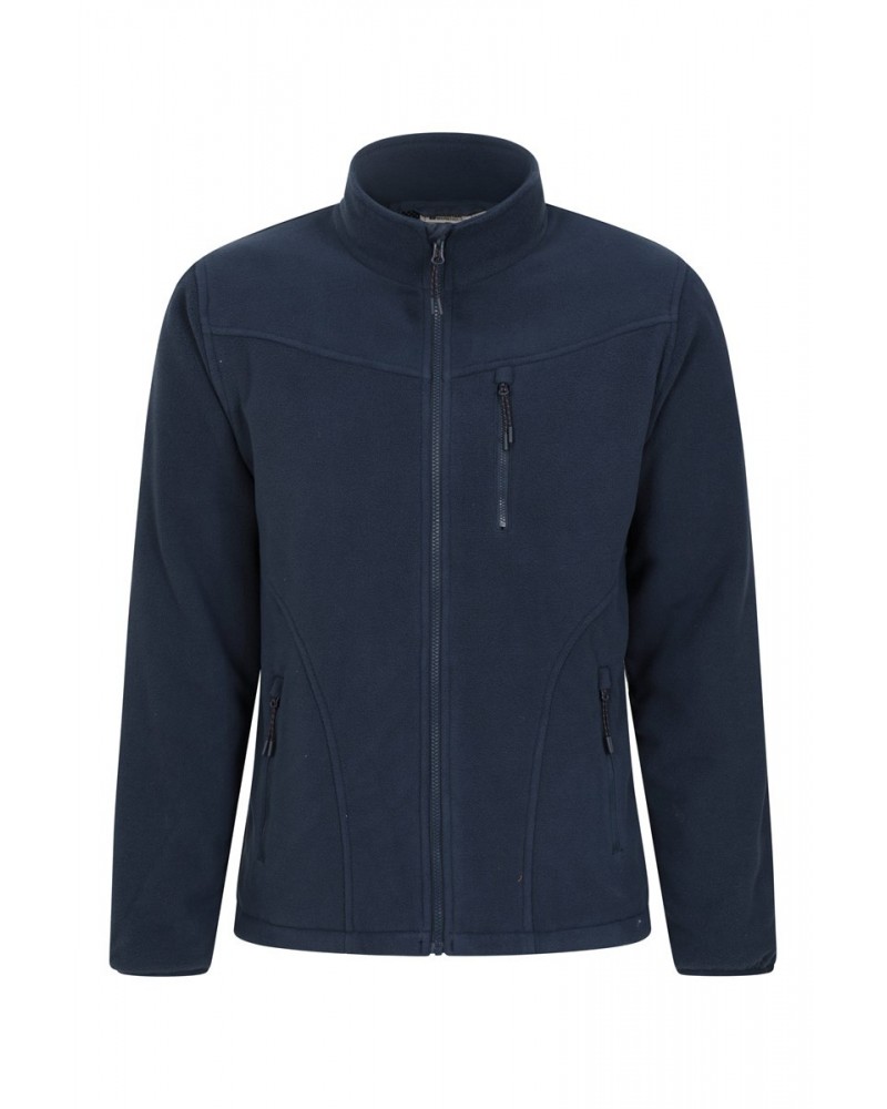 Expedition Mens Windproof Fleece Jacket Navy $17.60 Fleece