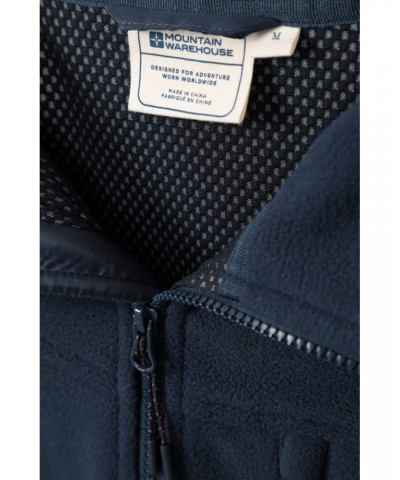 Expedition Mens Windproof Fleece Jacket Navy $17.60 Fleece