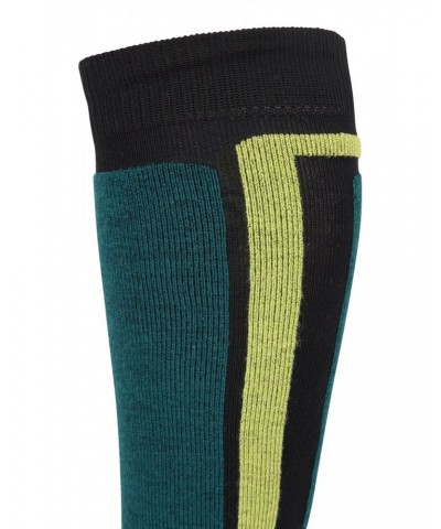 Extreme Mens Thermal Merino Knee Length Ski Socks Teal $12.31 Accessories