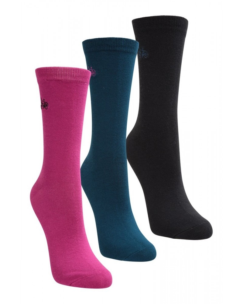 Bike Womens Bamboo Socks Multipack Teal $16.49 Accessories