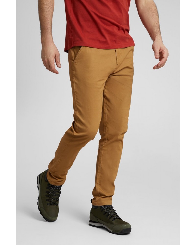 Woods Mens Organic Cotton Chino Pants Tan $16.82 Pants