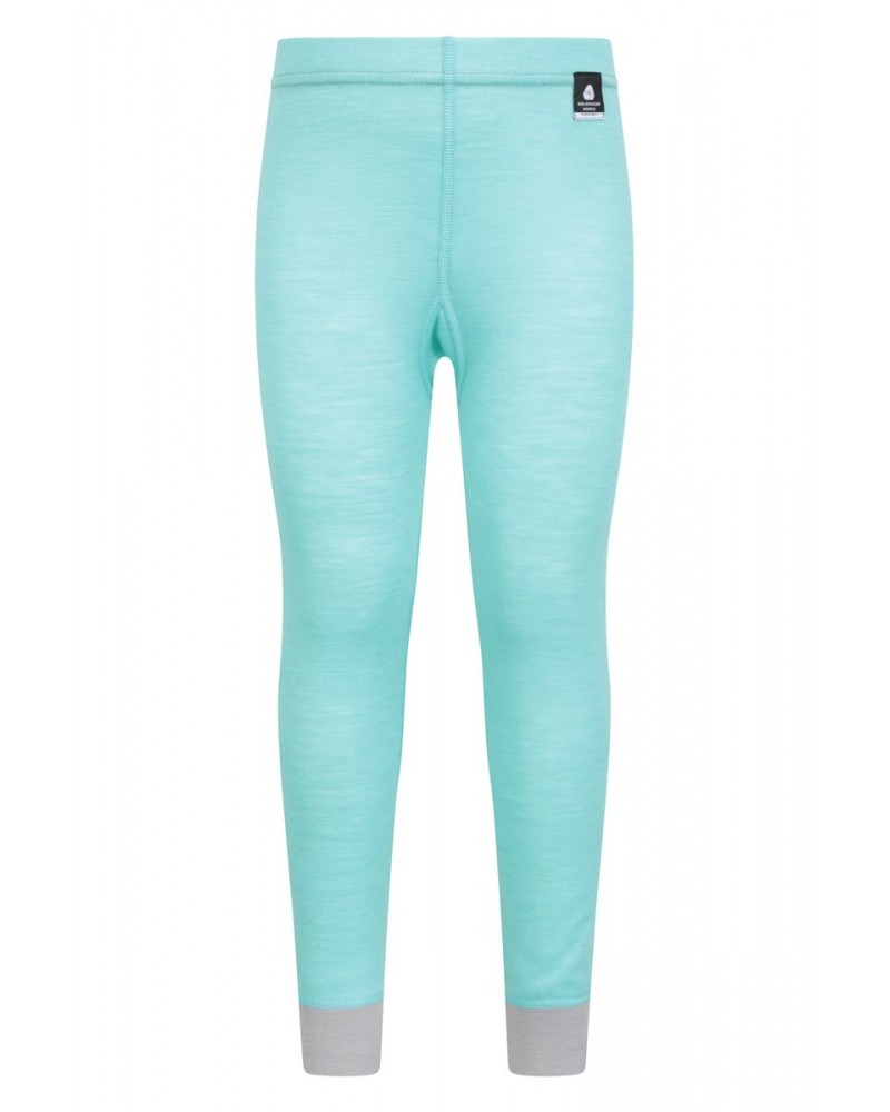 Merino Kids Base Layer Pants Mint $12.74 Base Layers