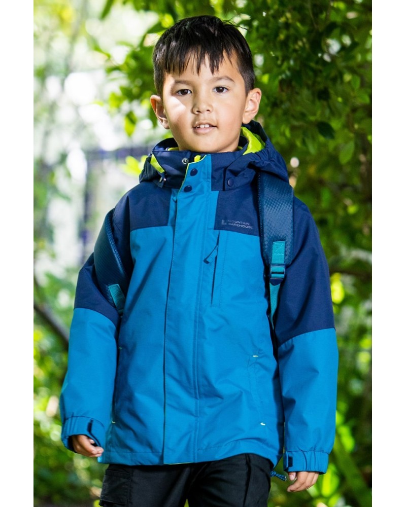 Climb Kids 3-in-1 Waterproof Jacket Blue $44.79 Jackets