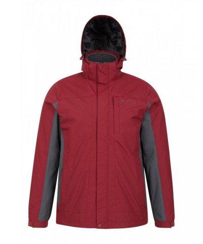 Thunderstorm Mens 3 in 1 Waterproof Jacket Red $35.20 Jackets