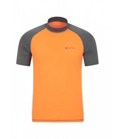 Mens UV Rash Guard Orange $14.24 Swimwear