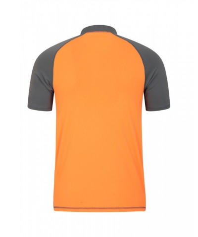 Mens UV Rash Guard Orange $14.24 Swimwear