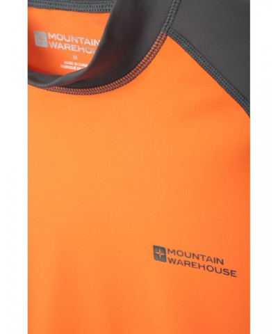 Mens UV Rash Guard Orange $14.24 Swimwear