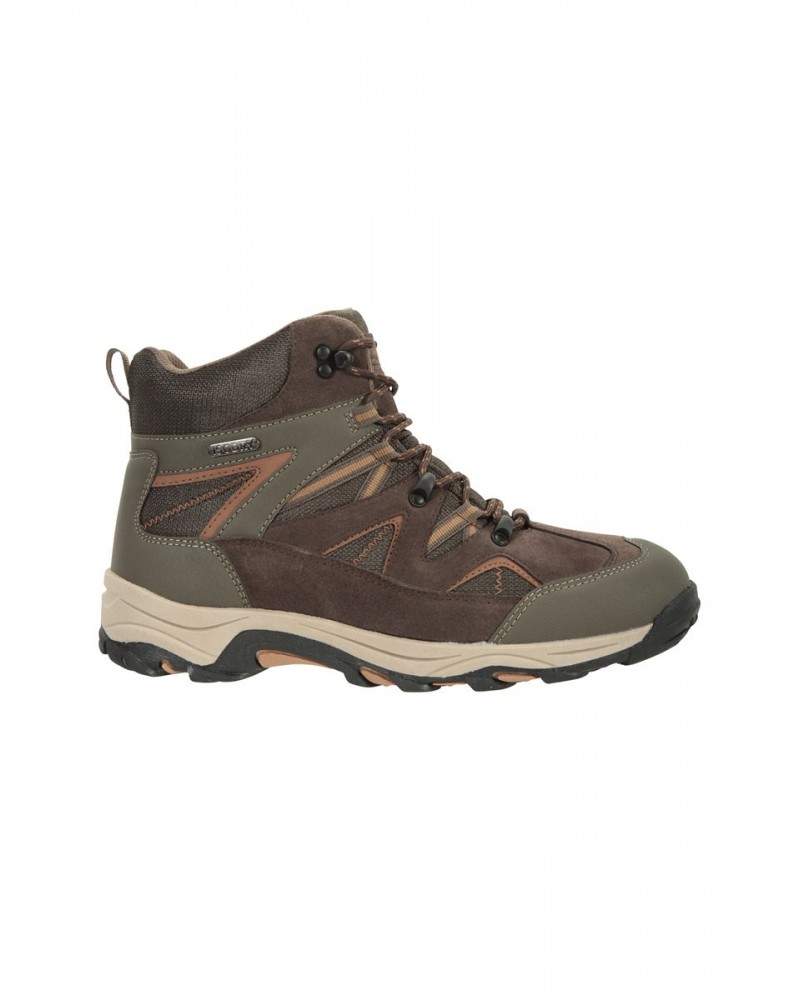 Rapid Mens Waterproof Hiking Boots Brown $29.25 Footwear