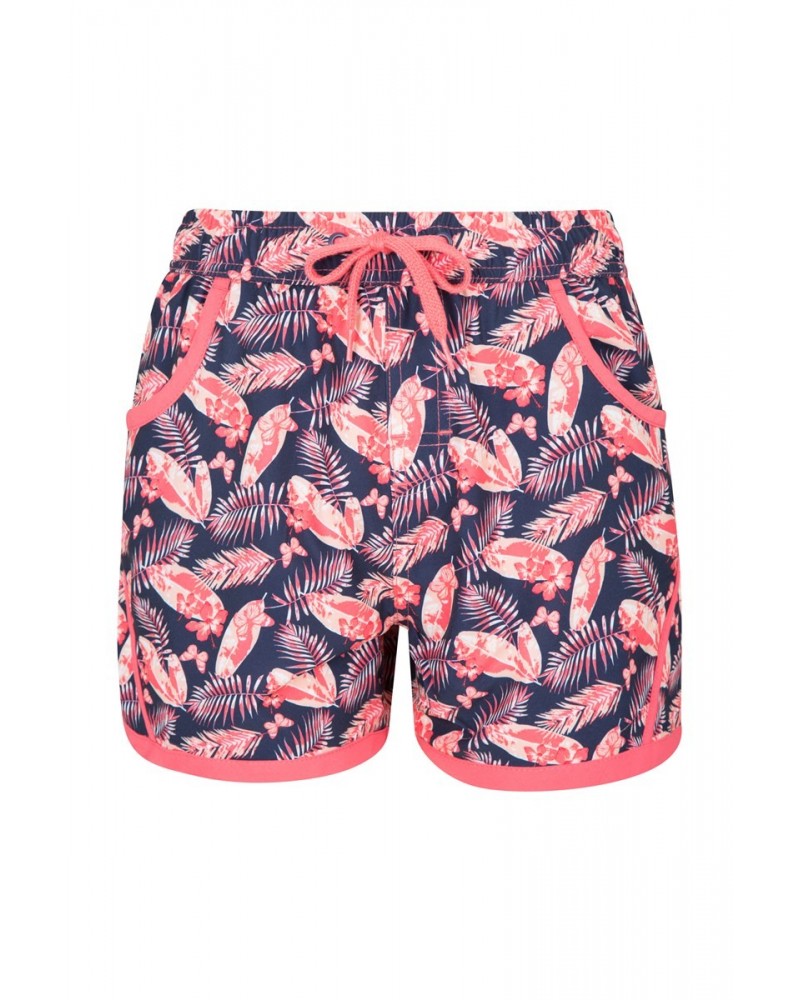 Patterned Kids Boardshorts Navy $11.01 Pants