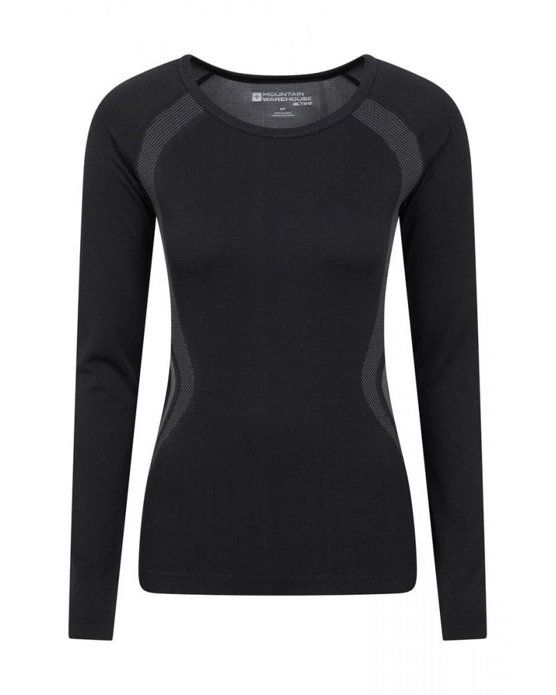 Track Womens Anti Chafe Active T-Shirt Black $12.41 Active