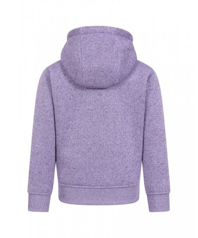 Nevis Fur Lined Kids Hoodie Lilac $15.40 Tops