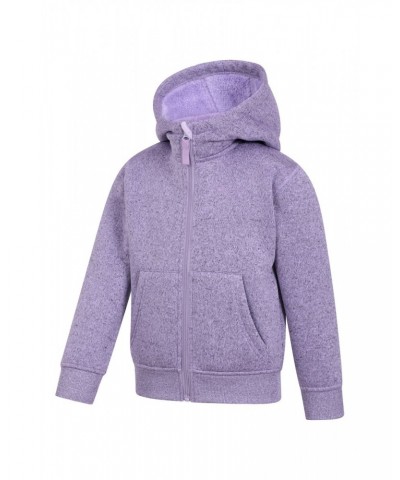 Nevis Fur Lined Kids Hoodie Lilac $15.40 Tops