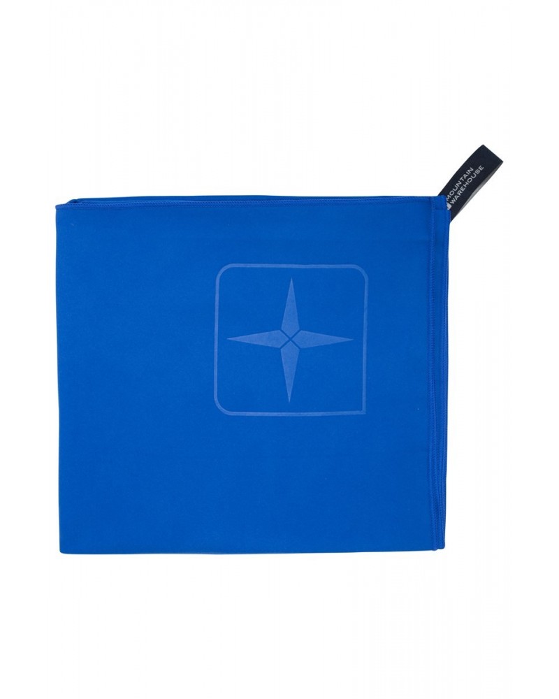 Microfibre Travel Towel - Large - 130 x 70cm Cobalt $10.19 Travel Accessories