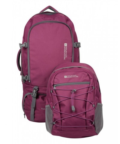 Traveller 60L 20L Backpack Purple $31.50 Backpacks