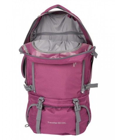 Traveller 60L 20L Backpack Purple $31.50 Backpacks