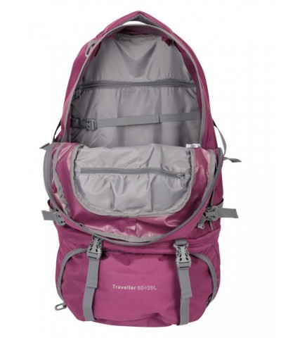 Traveller 60L 20L Backpack Purple $31.50 Backpacks