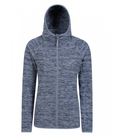 Lleyn Melange II Womens Fleece Hoodie Dark Blue $16.79 Fleece