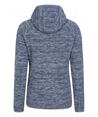 Lleyn Melange II Womens Fleece Hoodie Dark Blue $16.79 Fleece