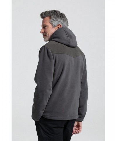 Expedition Mens Windproof Fleece Hoodie Grey $30.55 Fleece