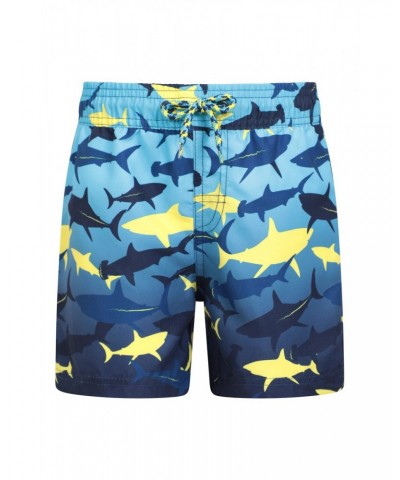 Patterned Kids Boardshorts Dark Blue $9.85 Pants