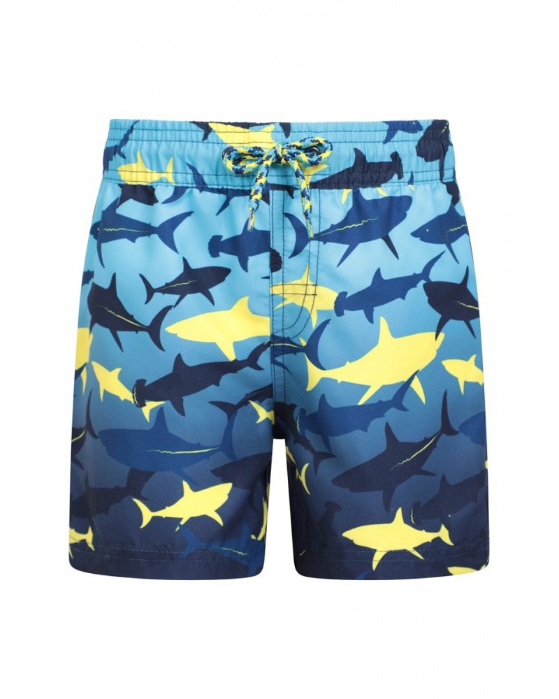 Patterned Kids Boardshorts Dark Blue $9.85 Pants