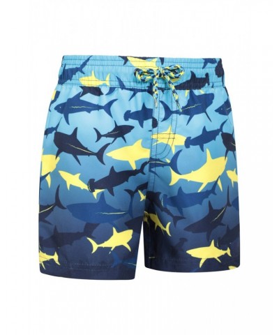 Patterned Kids Boardshorts Dark Blue $9.85 Pants