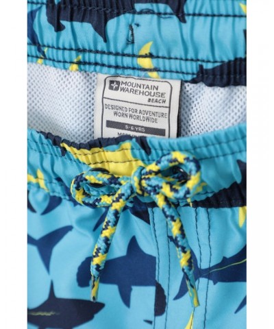 Patterned Kids Boardshorts Dark Blue $9.85 Pants