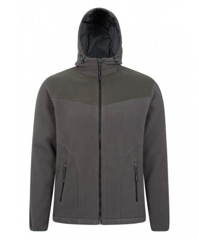 Expedition Mens Windproof Fleece Hoodie Grey $30.55 Fleece