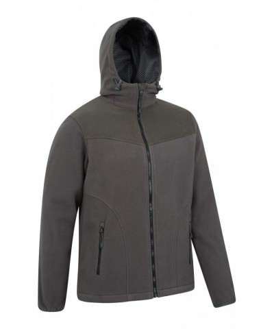 Expedition Mens Windproof Fleece Hoodie Grey $30.55 Fleece