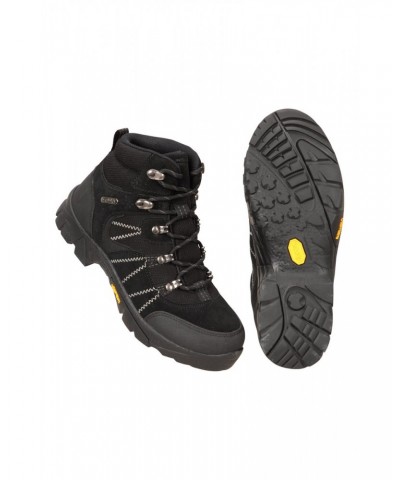 Edinburgh Vibram Youth Waterproof Hiking Boots Black $35.20 Footwear