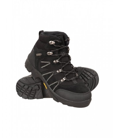 Edinburgh Vibram Youth Waterproof Hiking Boots Black $35.20 Footwear