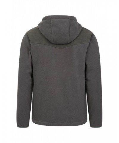 Expedition Mens Windproof Fleece Hoodie Grey $30.55 Fleece