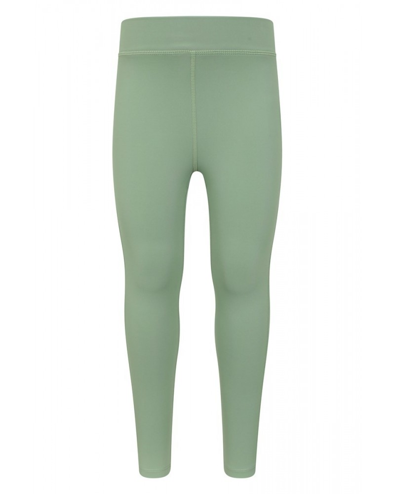 Flick Flack Soft Touch Kids Leggings Light Khaki $14.30 Active