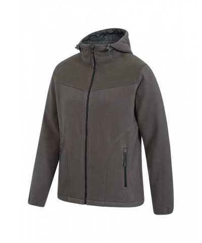 Expedition Mens Windproof Fleece Hoodie Grey $30.55 Fleece