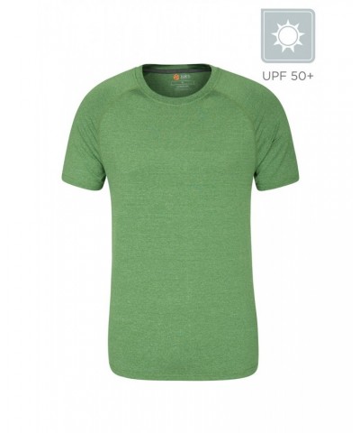 Agra IsoCool Mens Striped Tee Green $17.81 Active