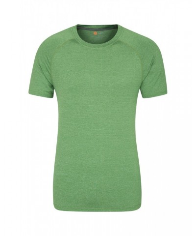 Agra IsoCool Mens Striped Tee Green $17.81 Active