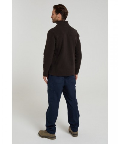 Cedar Men's Half Zip Fleece Brown $23.84 Fleece