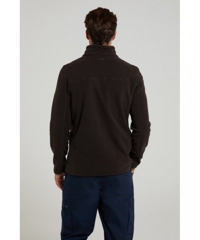 Cedar Men's Half Zip Fleece Brown $23.84 Fleece