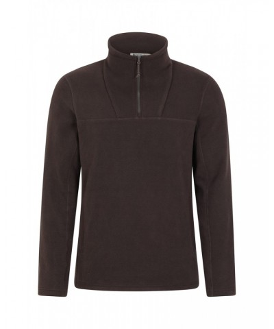 Cedar Men's Half Zip Fleece Brown $23.84 Fleece