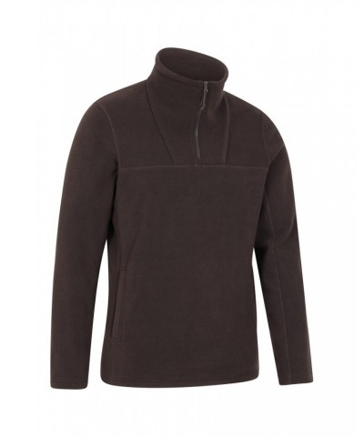 Cedar Men's Half Zip Fleece Brown $23.84 Fleece