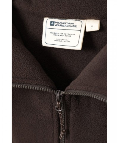 Cedar Men's Half Zip Fleece Brown $23.84 Fleece