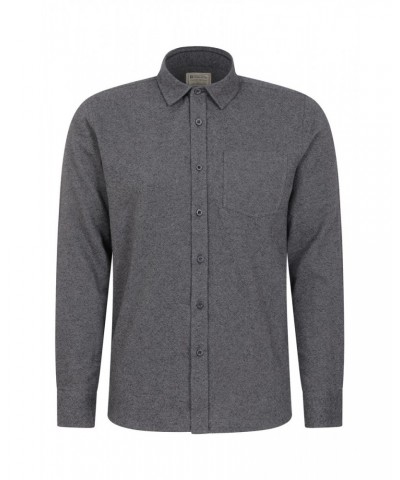 Bamford Mens Cotton Melange Shirt Grey $16.28 Tops