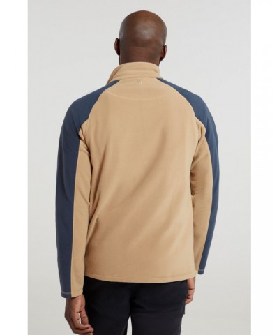 Ashbourne II Mens Half-Zip Fleece Tan $16.19 Fleece