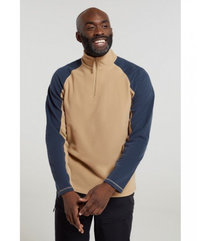 Ashbourne II Mens Half-Zip Fleece Tan $16.19 Fleece