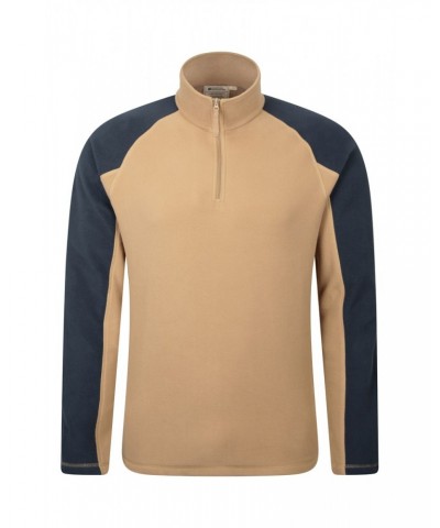 Ashbourne II Mens Half-Zip Fleece Tan $16.19 Fleece