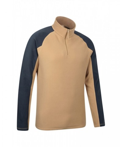 Ashbourne II Mens Half-Zip Fleece Tan $16.19 Fleece