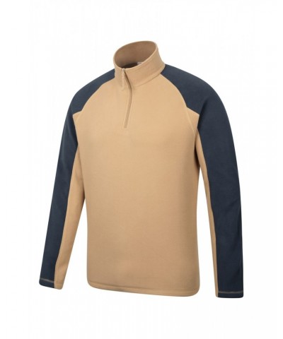 Ashbourne II Mens Half-Zip Fleece Tan $16.19 Fleece