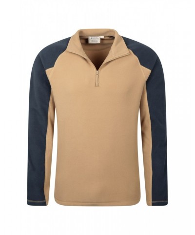 Ashbourne II Mens Half-Zip Fleece Tan $16.19 Fleece